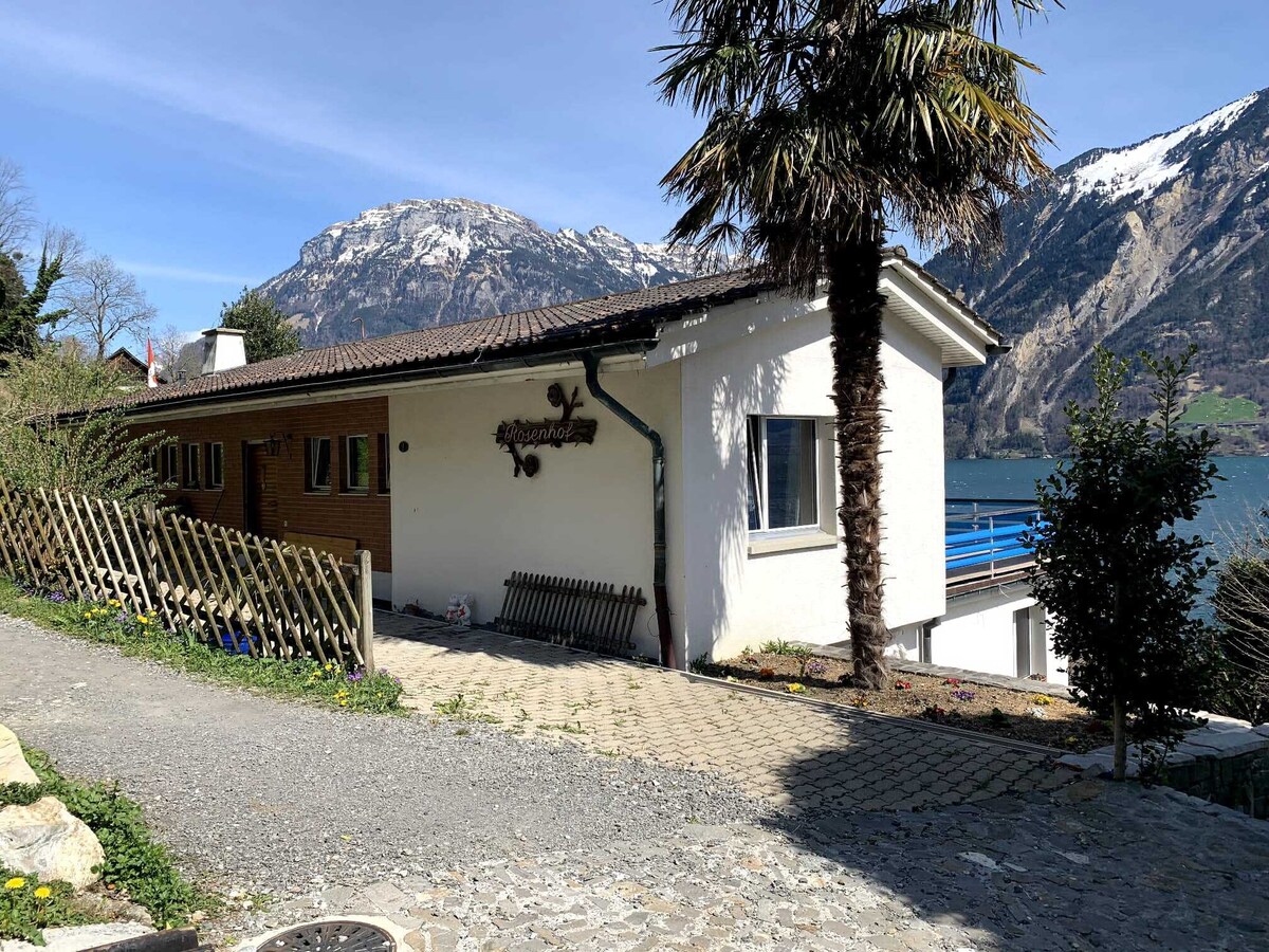卢塞恩湖（ Lake Lucerne ）非常安静的房子