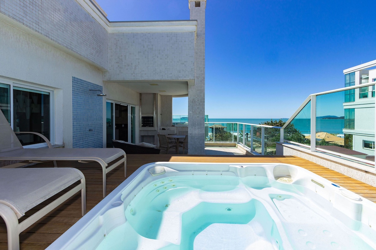 Costa do Sol 203 - Mariscal复式顶层公寓-按摩浴缸-海景