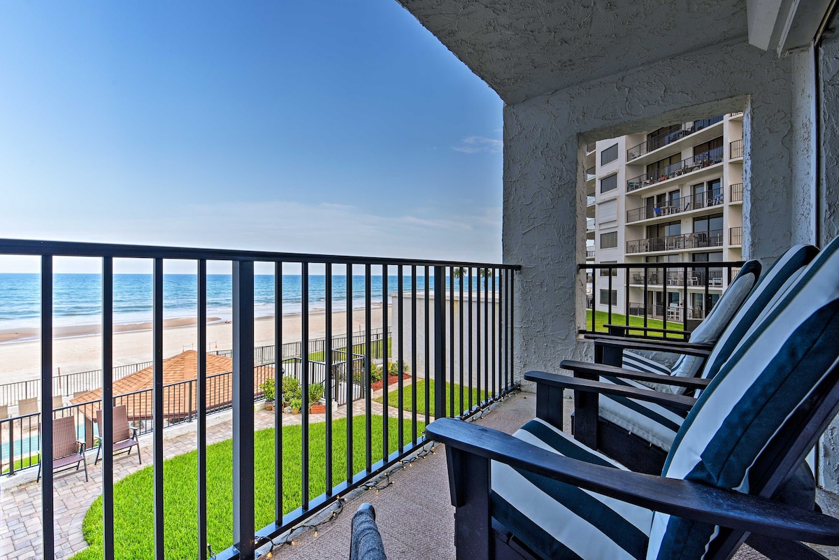 海滨Daytona海滩公寓，带景观和泳池