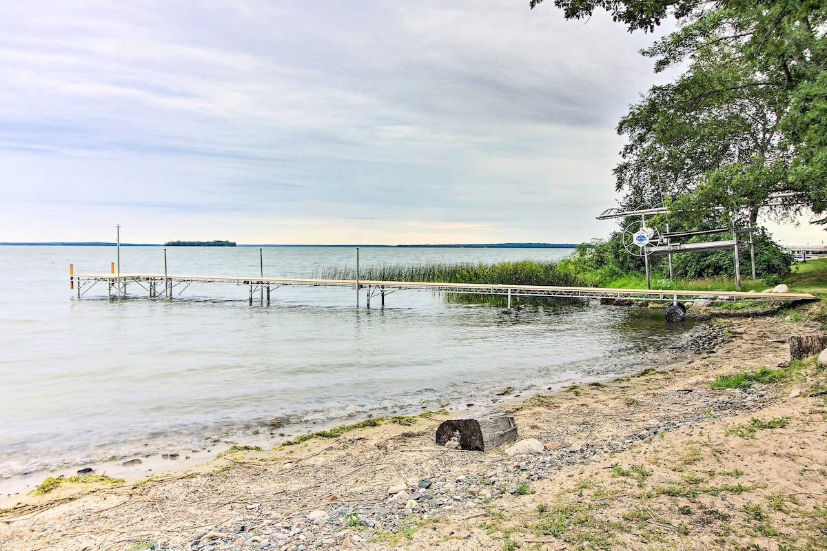 Lakefront Home w/Private Dock-15 Mi to Walker