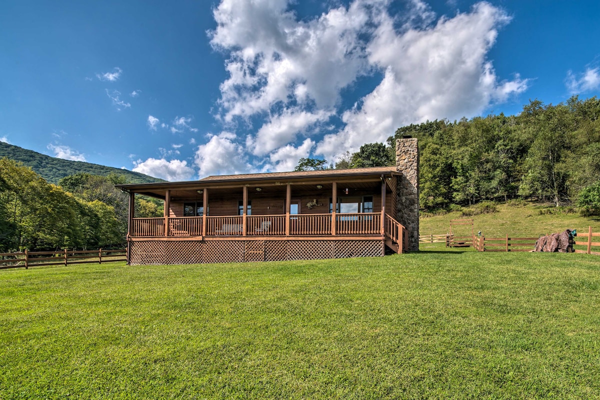 Authentic Cabin w/Fire Pit, 11Mi to Trout Fishing!