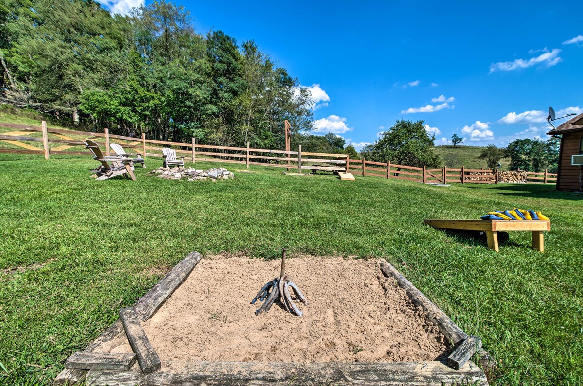 Authentic Cabin w/Fire Pit, 11Mi to Trout Fishing!