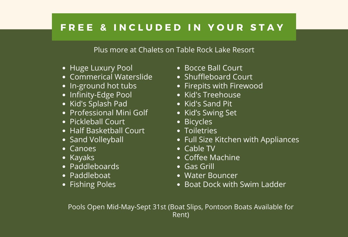 Lakefront Chalet 1~Dock~ Free MiniGolf~Waterslide