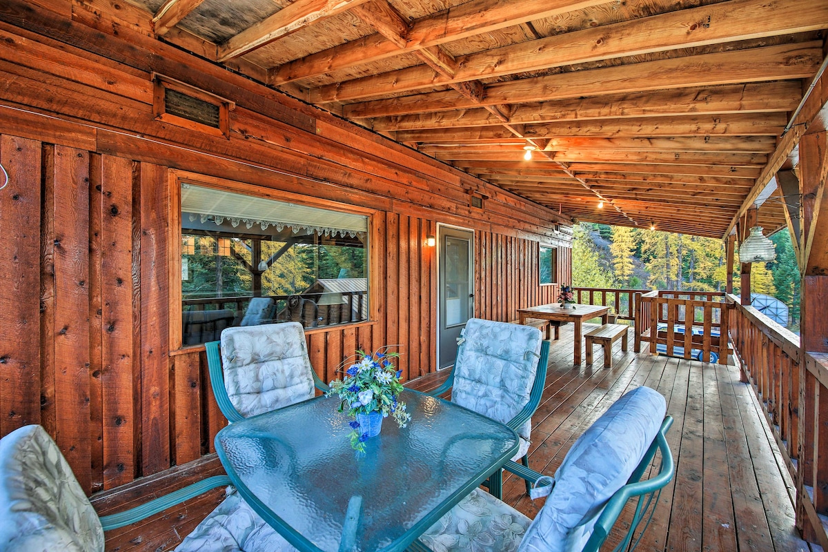 Scenic Kootenai Forest Home w/ Outdoor Living Area