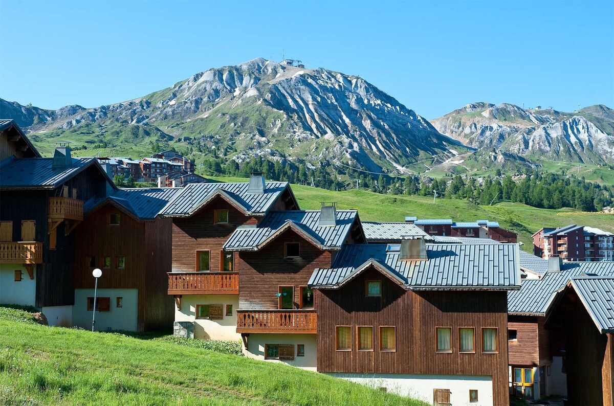 Chalet privé et sympa 7p, ski aux pieds