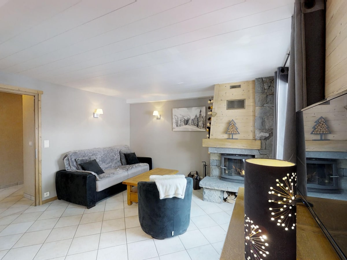 Le Grand-Bornand公寓， 2间卧室，可容纳4人。