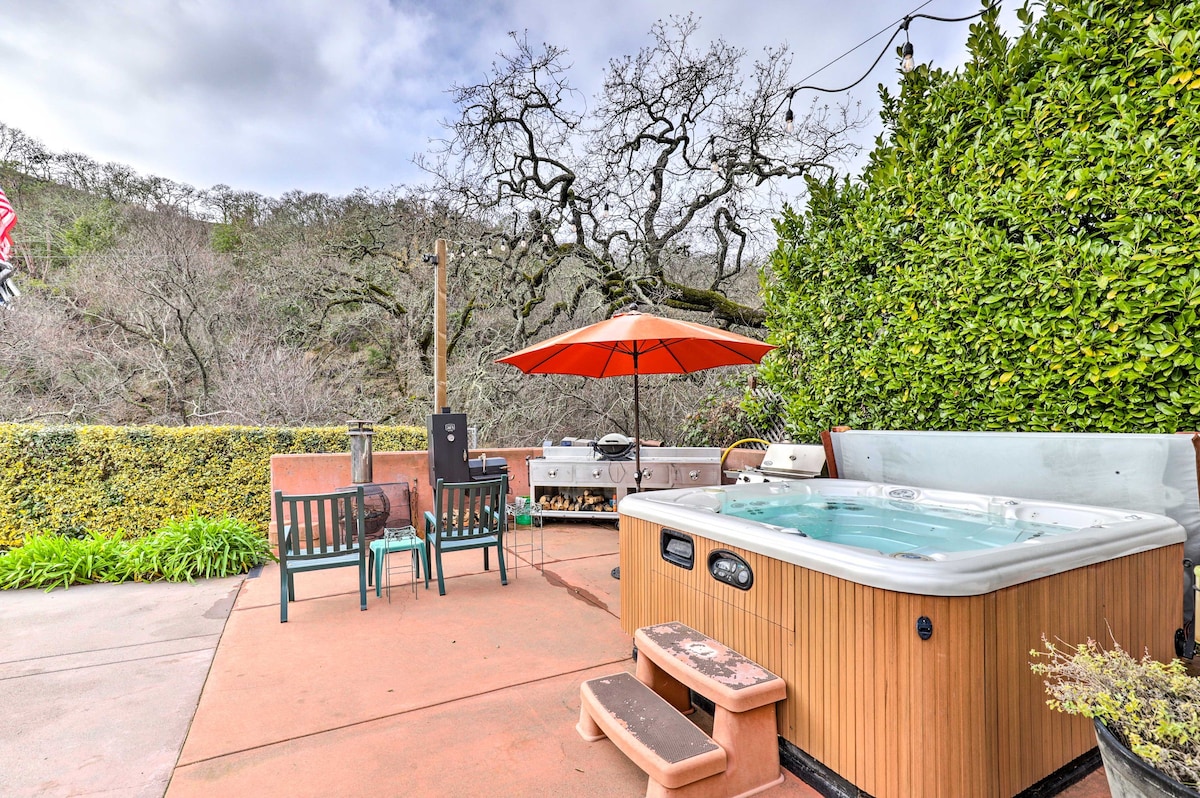 Private Creekside House的Wine Country Retreat ！
