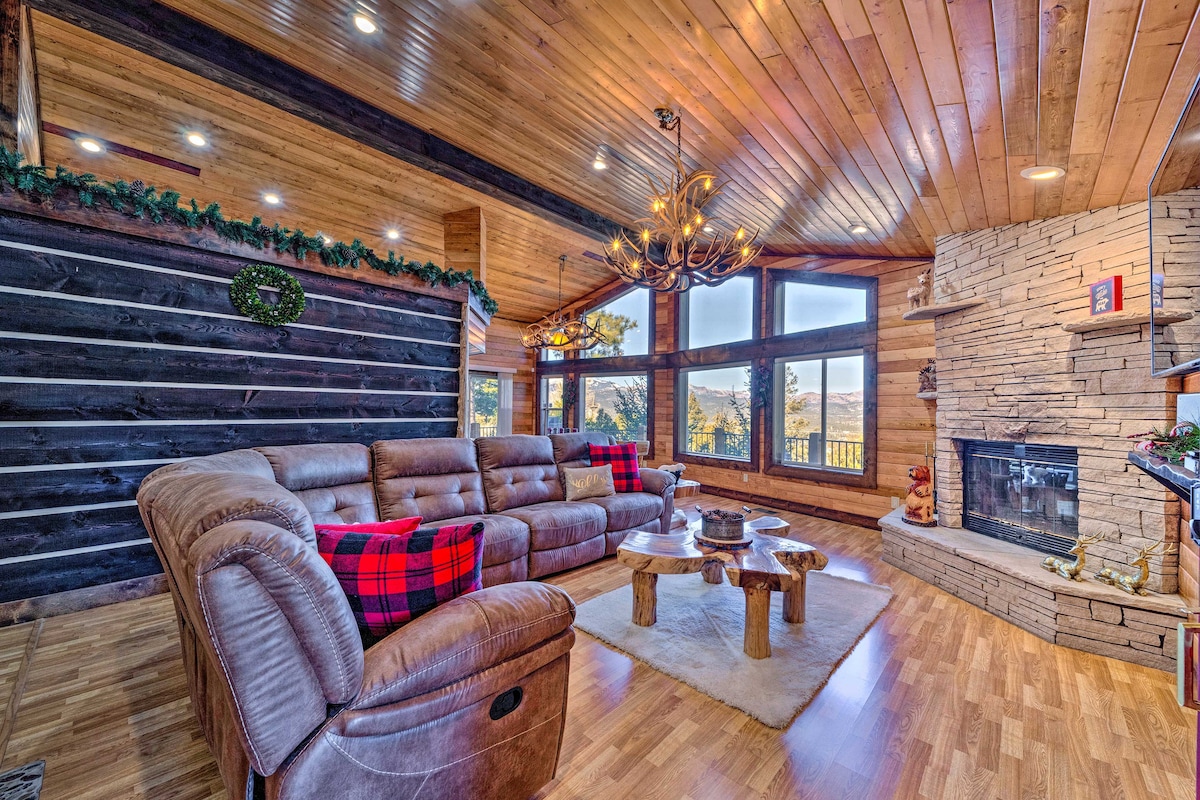 Mountaintop Paradise w/ Hot Tub, Game Room & Views