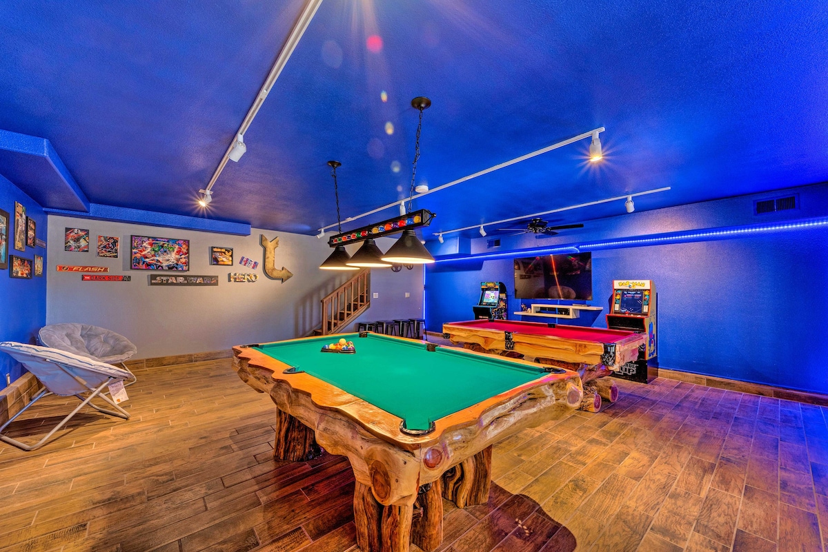 Mountaintop Paradise w/ Hot Tub, Game Room & Views