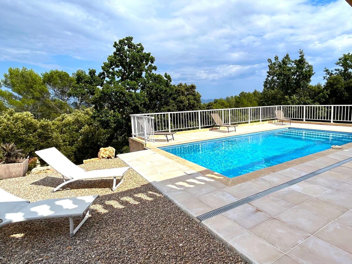 Le Cannet-des-Maures带私人泳池的毛绒别墅