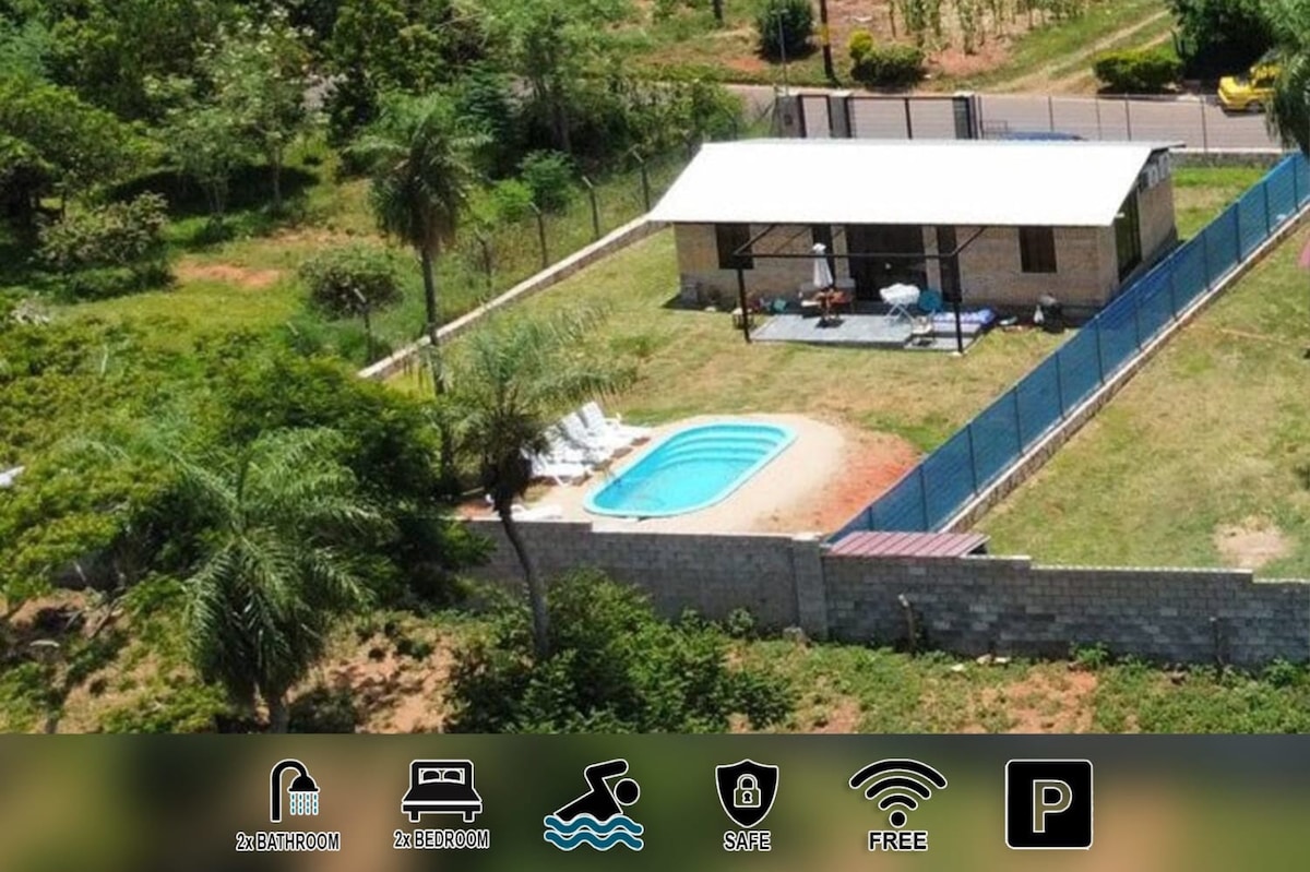 Aregua - Bungalow I with Pool+Garden+Patio Wi-Fi