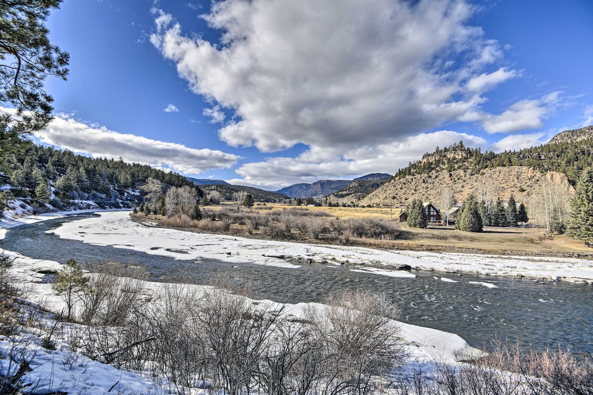 Cabin by Rio Grande - 19 Mi to Wolf Creek!