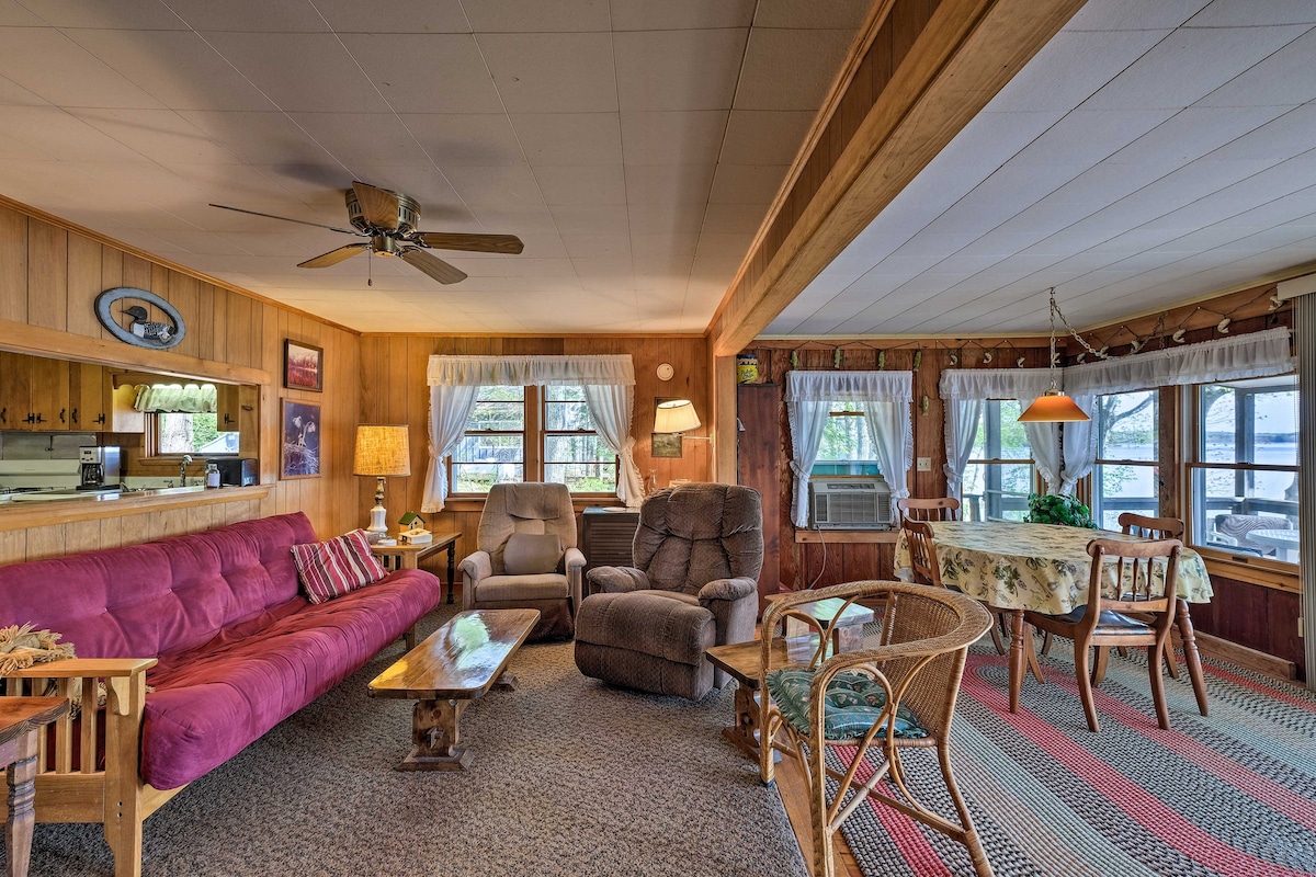 Quaint Cottage with Dock on Annabessacook Lake!