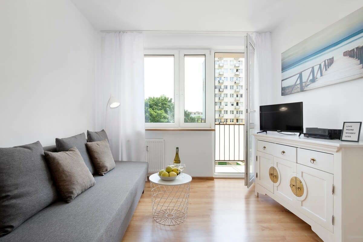 Elite Apartments Ivory | balkon & widok na zieleń