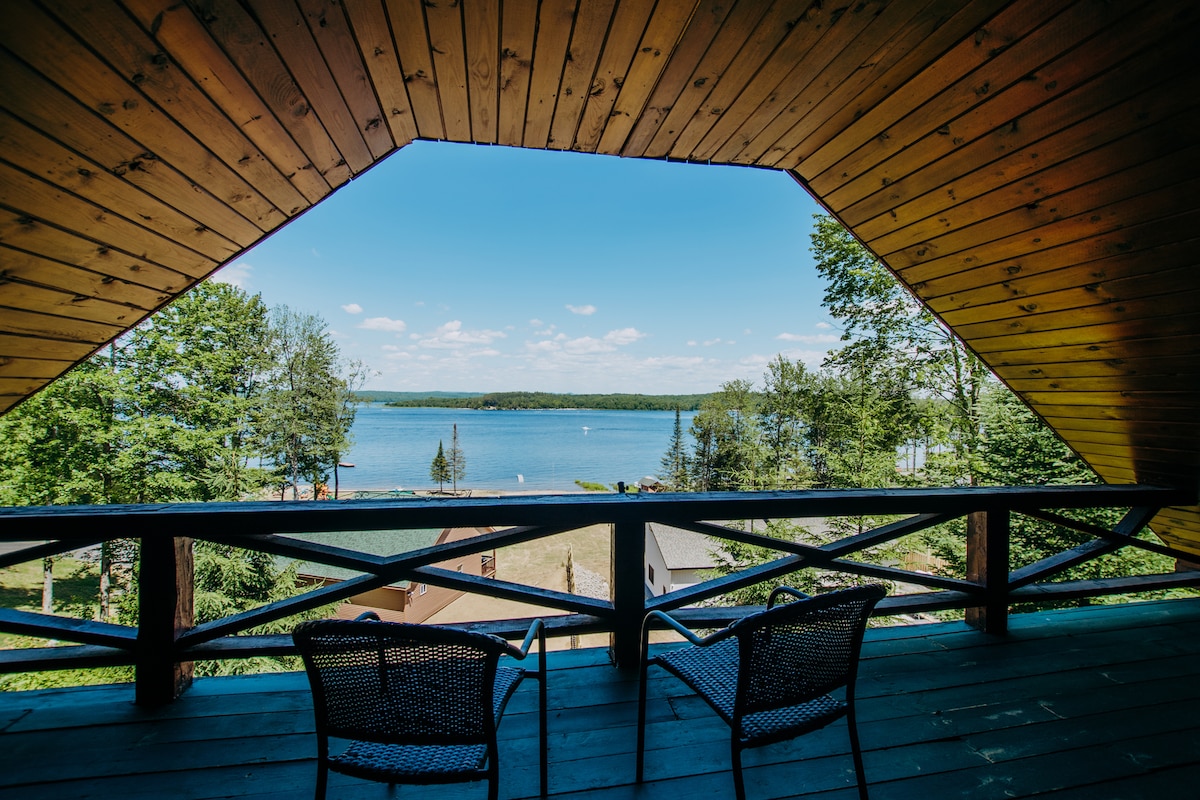 老鹰景观小屋~湖畔住宿，全景湖景