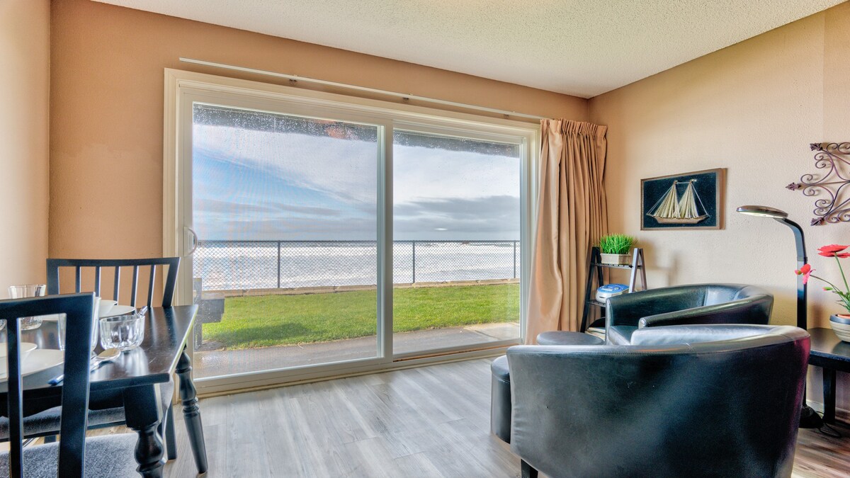 一楼温馨舒适的海滨公寓-可容纳4人！