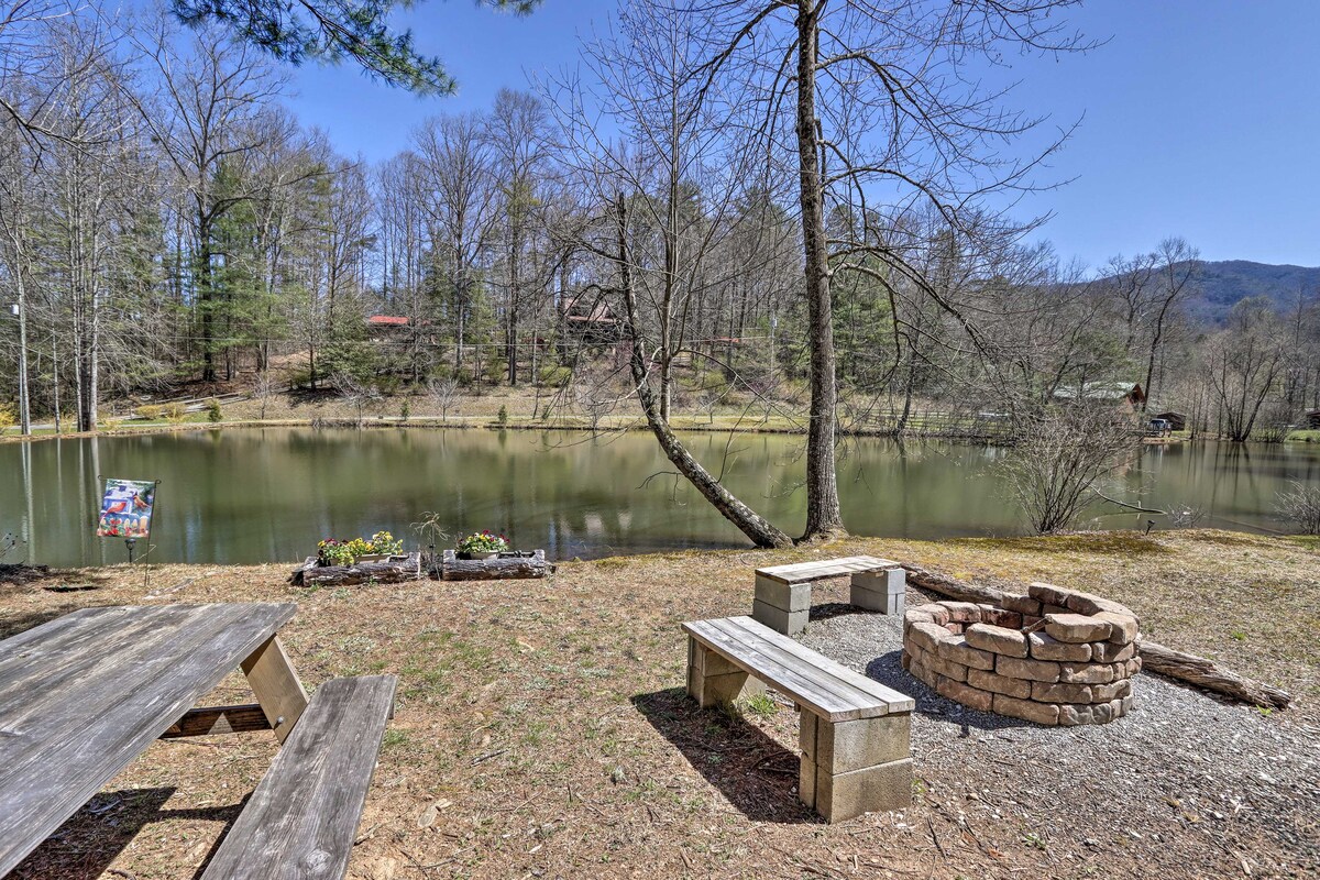 Mountain Getaway w/ Pond, Grill, & 2 Fire Pits!