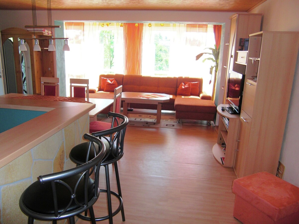 Picturesque Apartment in Lichtenhain with Pond