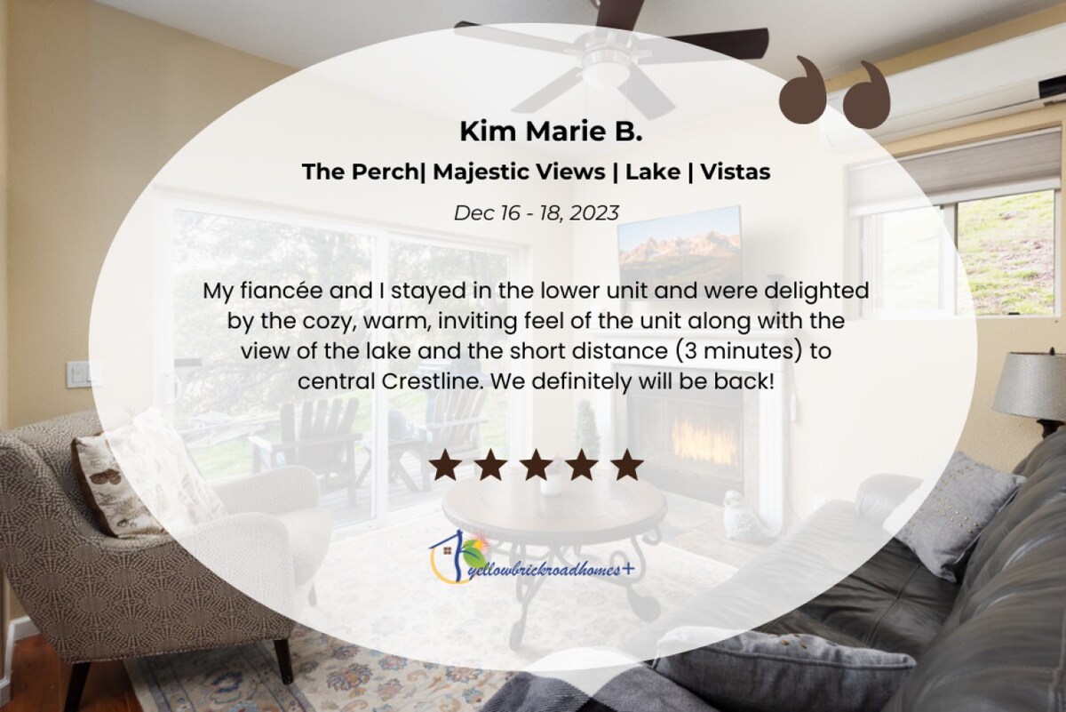 The Perch | Majestic Views | Lake | Vistas