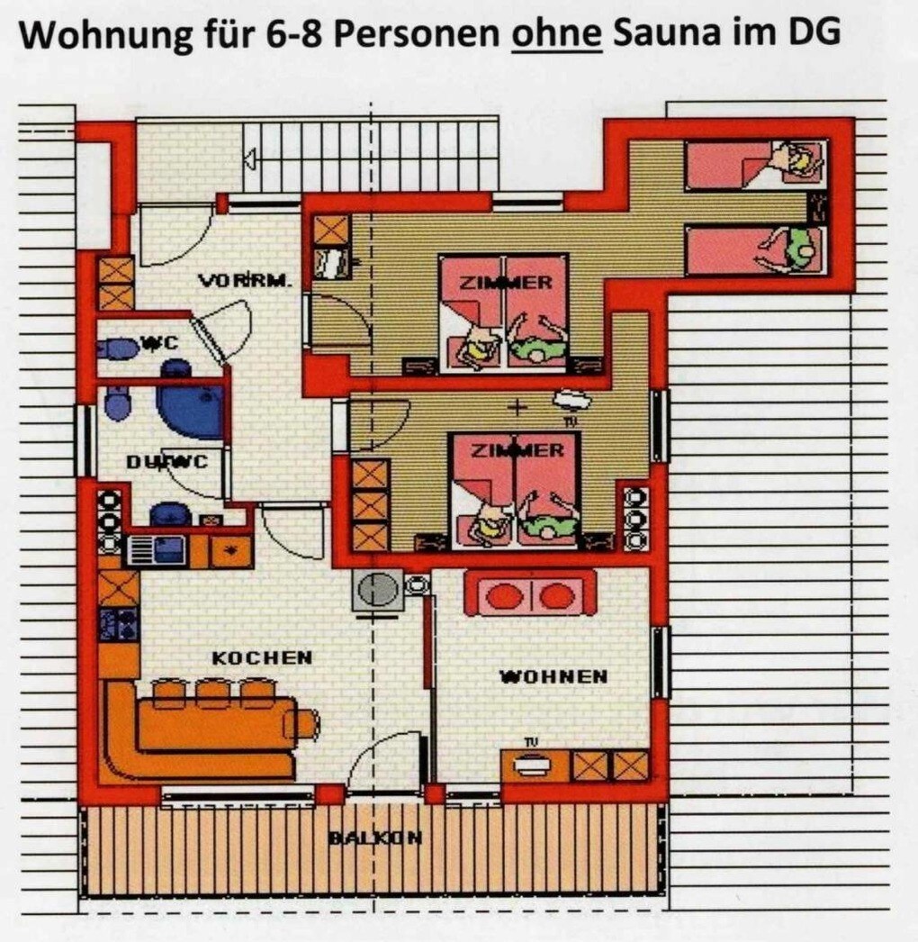Königsleiten公寓，面积72平方米，可容纳6位房客（ 133558 ）