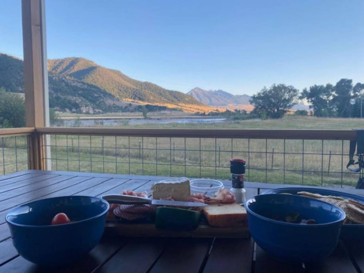 Views of the river from the large porch