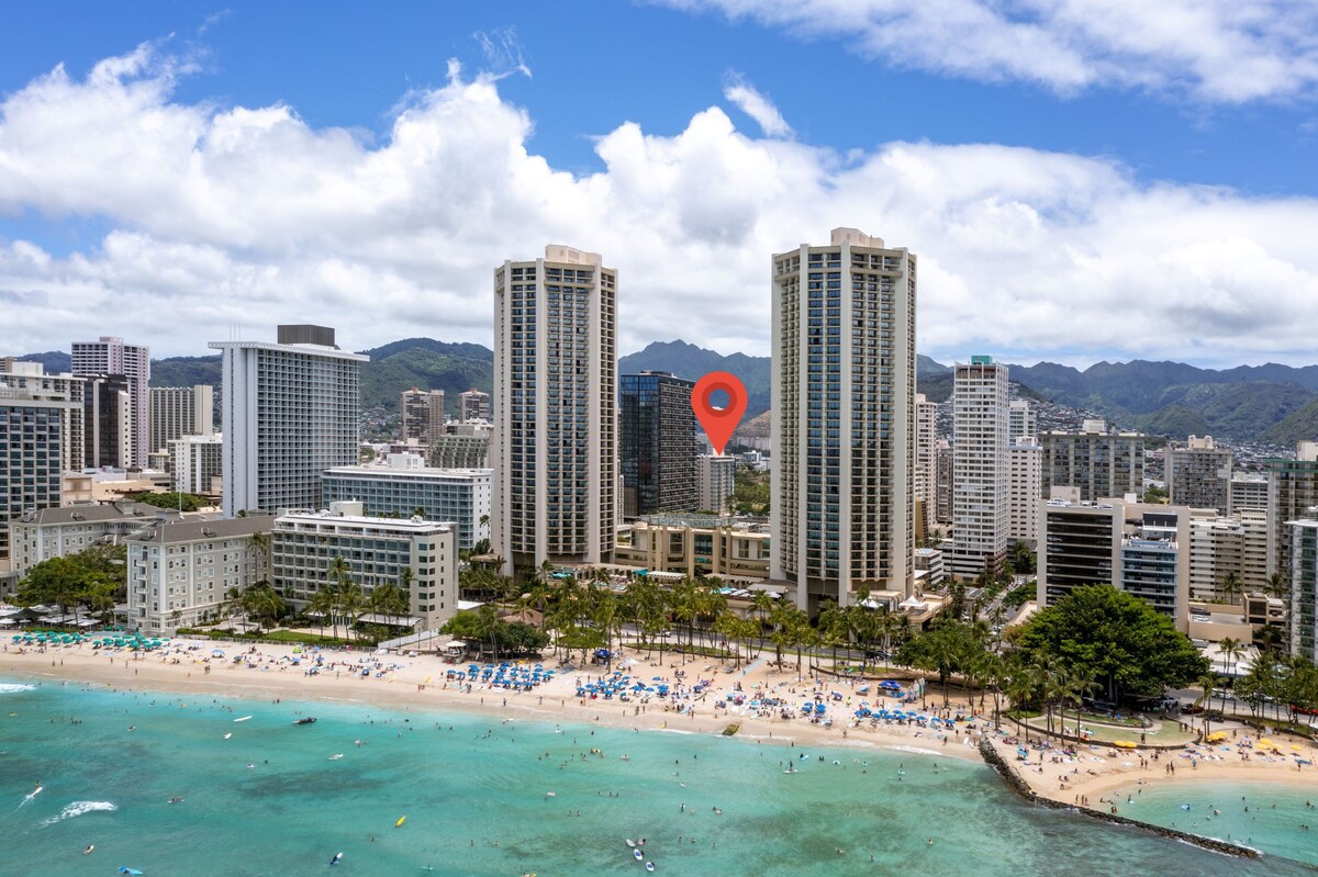 Aqua Aloha冲浪Waikiki # 201中等单间公寓