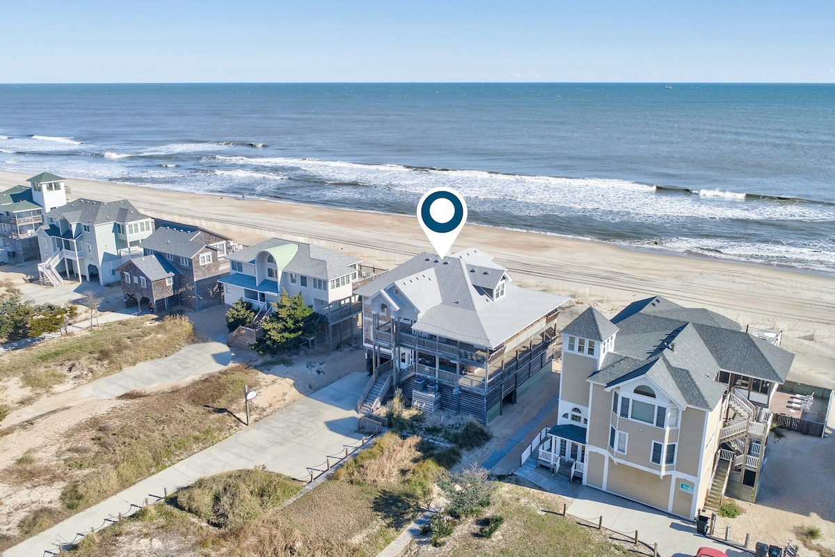5BR Oceanfront | Pool | Hot Tub | Ping Pong | W/D