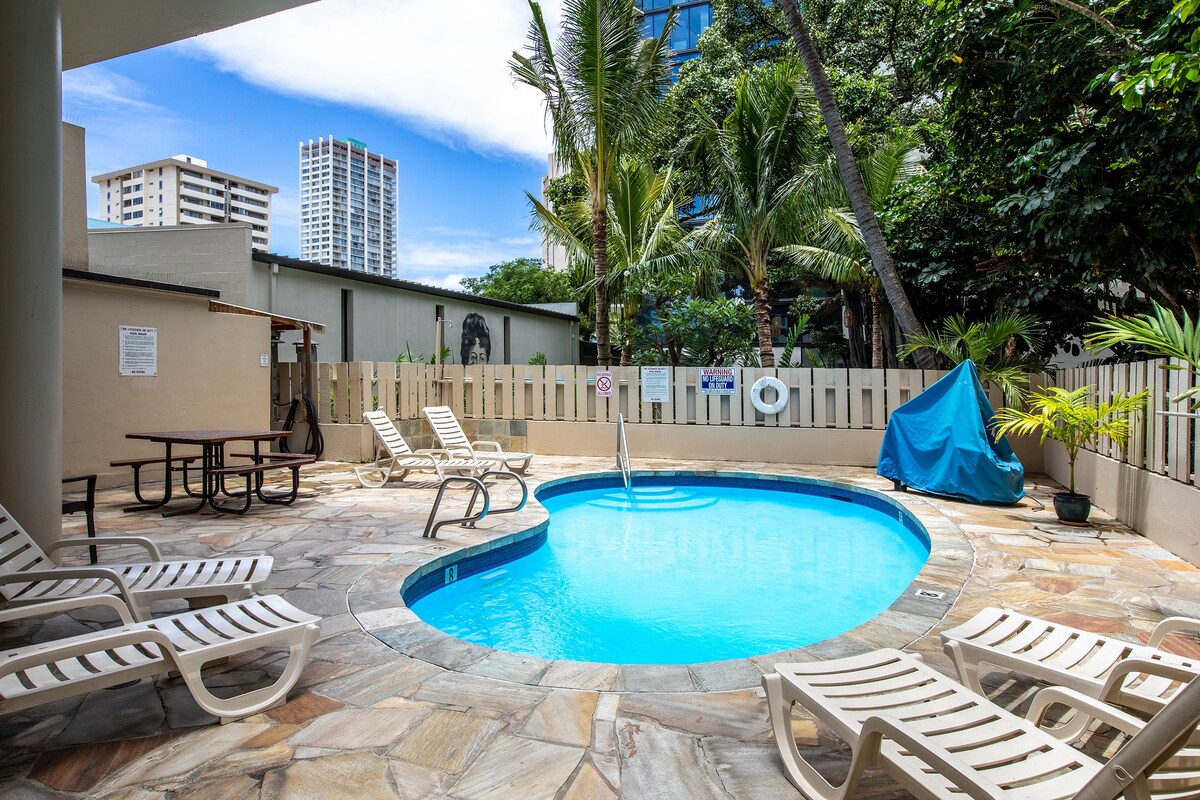 Aqua Aloha冲浪Waikiki # 305中等单间公寓