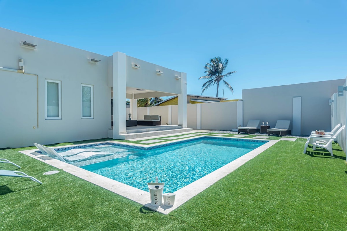 Luxury villa with pool located in Palm Beach,Aruba