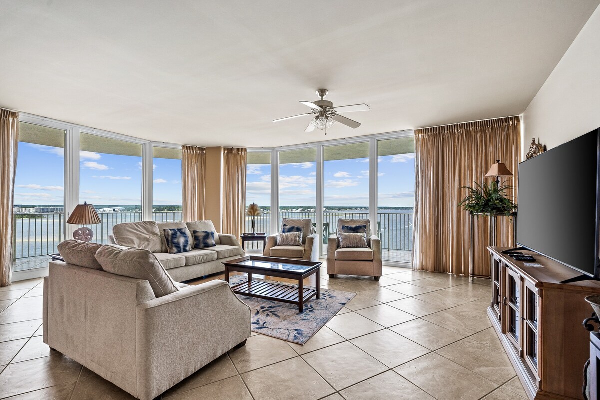 Renovated Beach Haven with Wraparound View! 