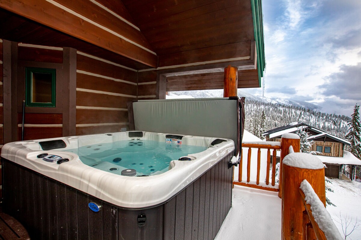 令人难以置信的滑雪进出联排别墅，带热水浴缸和空调