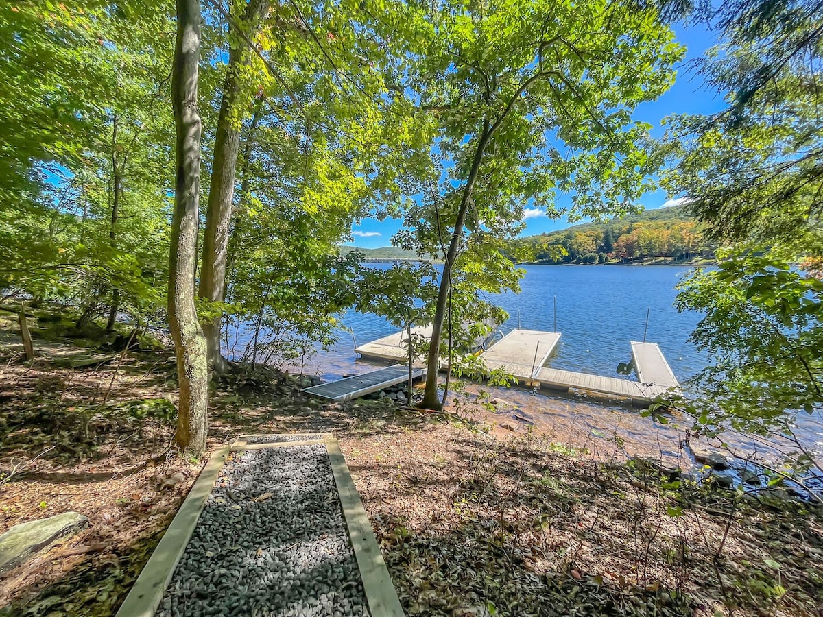 Awesome Lakefront with Outdoor Fireplace + More!