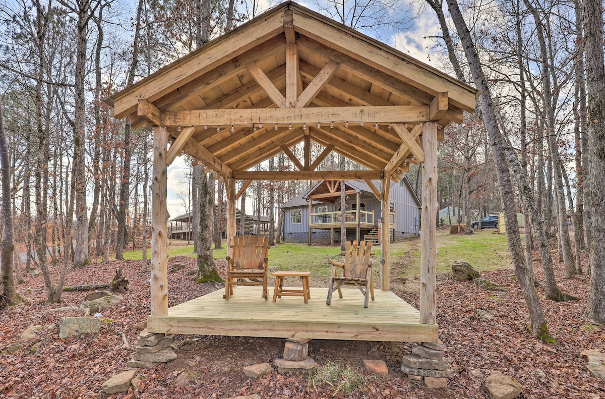 Creek-View Getaway w/ Deck, Yard, & Fire Pit!