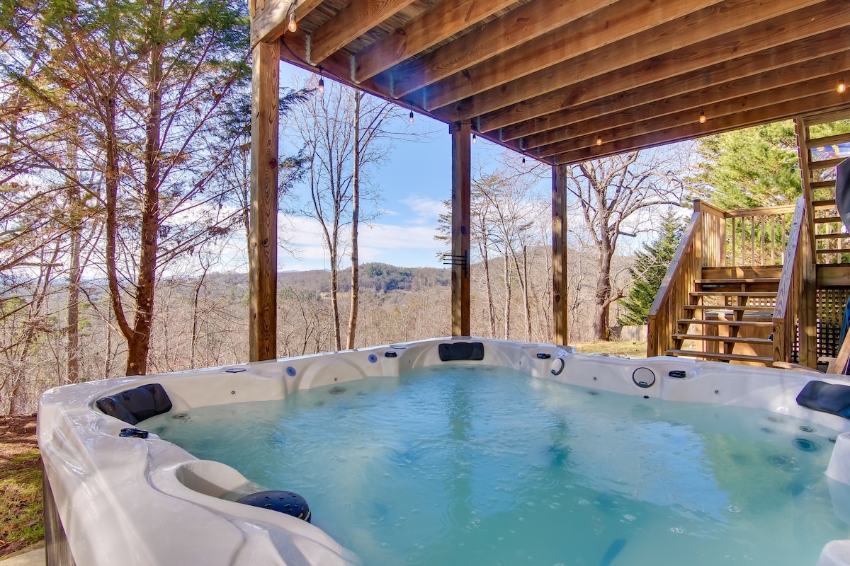 Bright Asheville Retreat with Hot Tub & Decks!