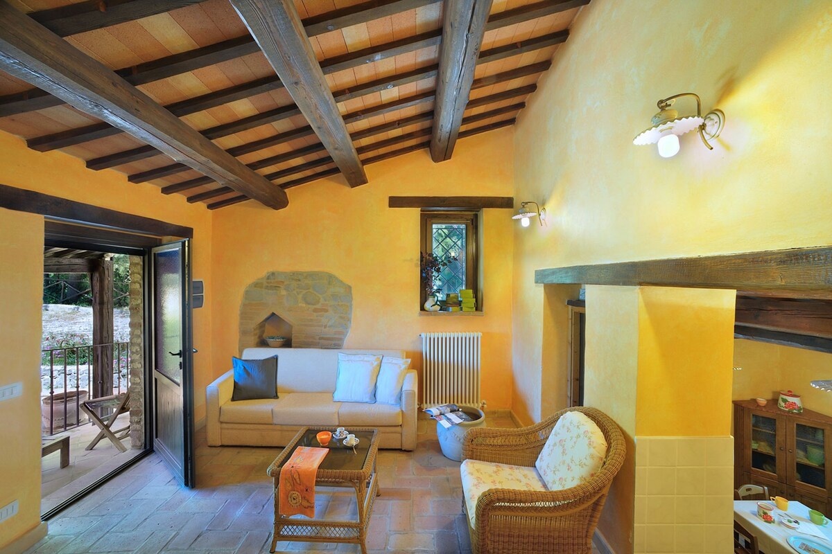 位于蓬塔诺（ Pontano ）圣安杰洛（ Sant Angelo ）带花园的壮丽度假屋