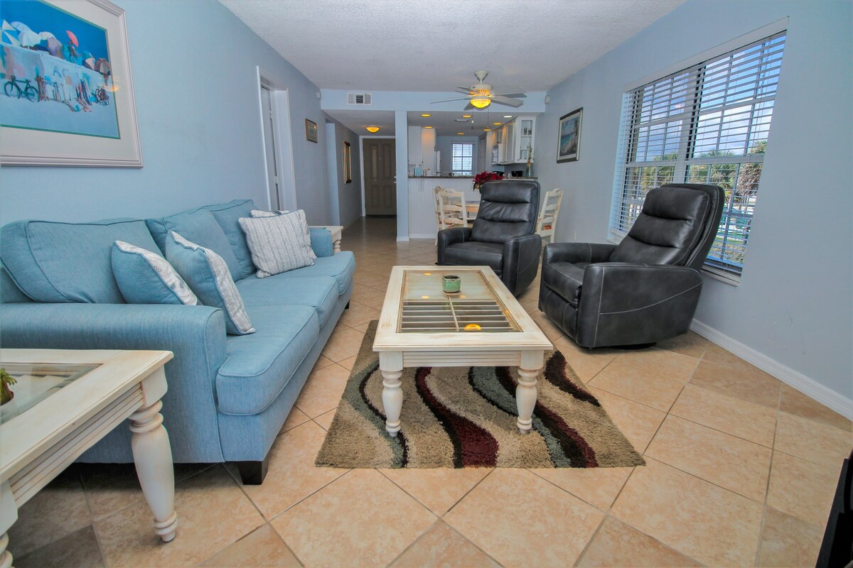 Oceanfront View from Corner Unit on No-Drive Beach