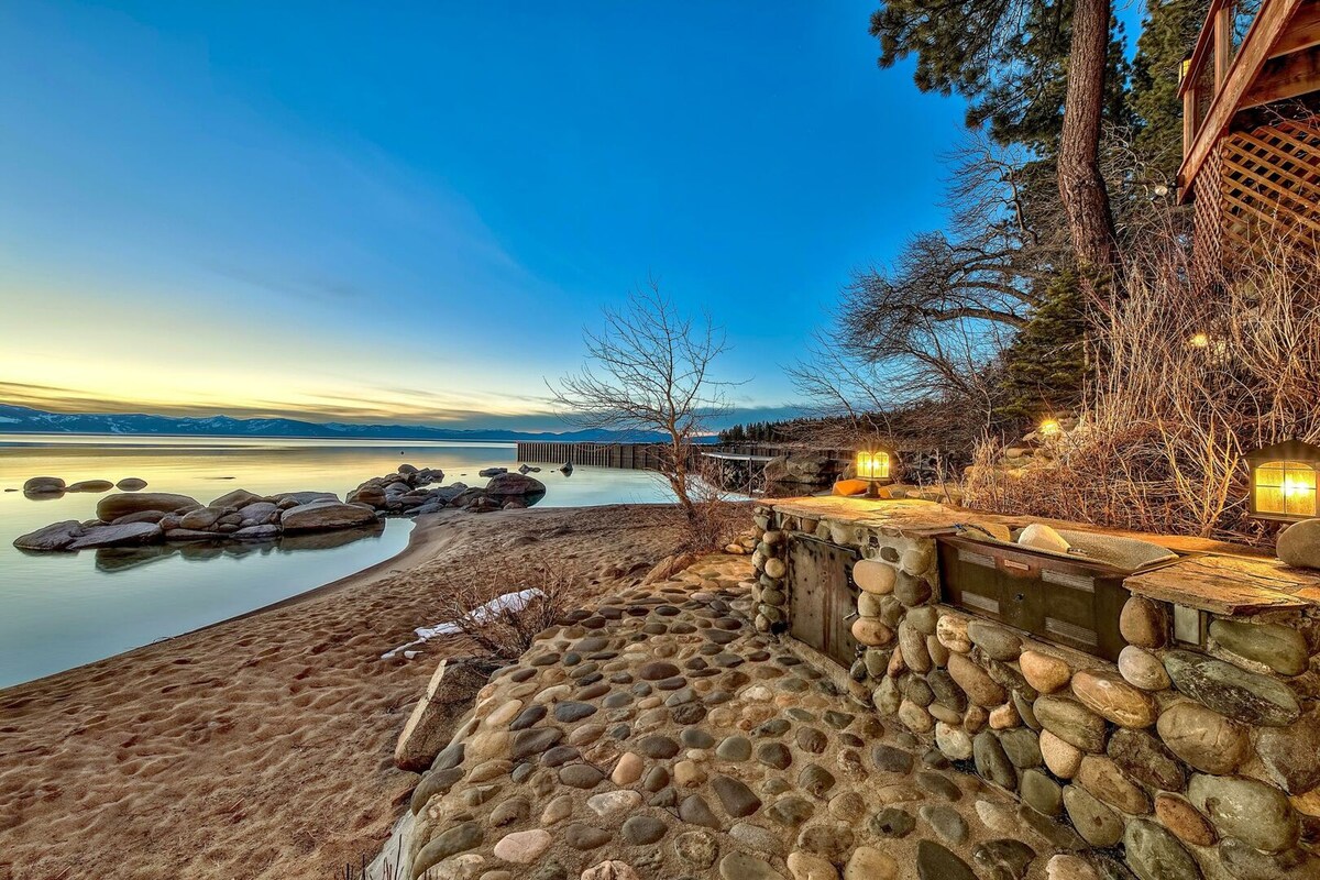 Lx20 lake tahoe private beach lakefront