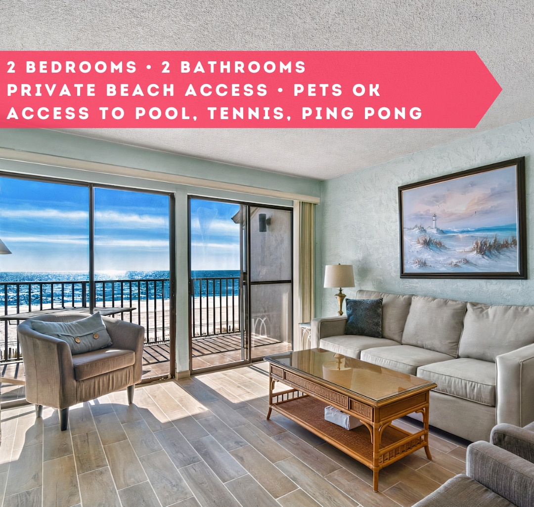 Paradise! 2BR Beachfront | Private Balcony | Pool