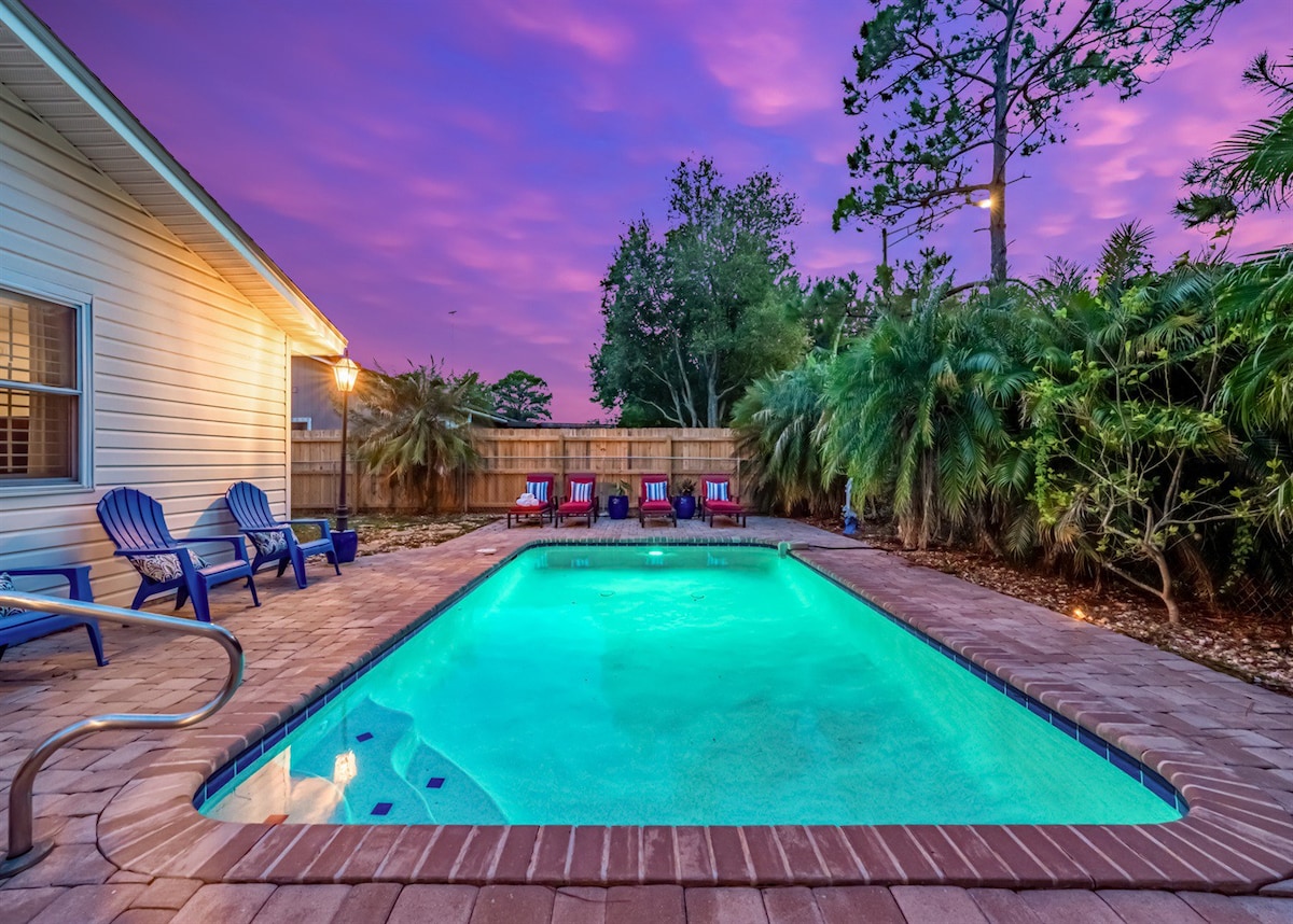 3/2 Home, Heated Pool, 1mi to Mayo, 3mi to Beach