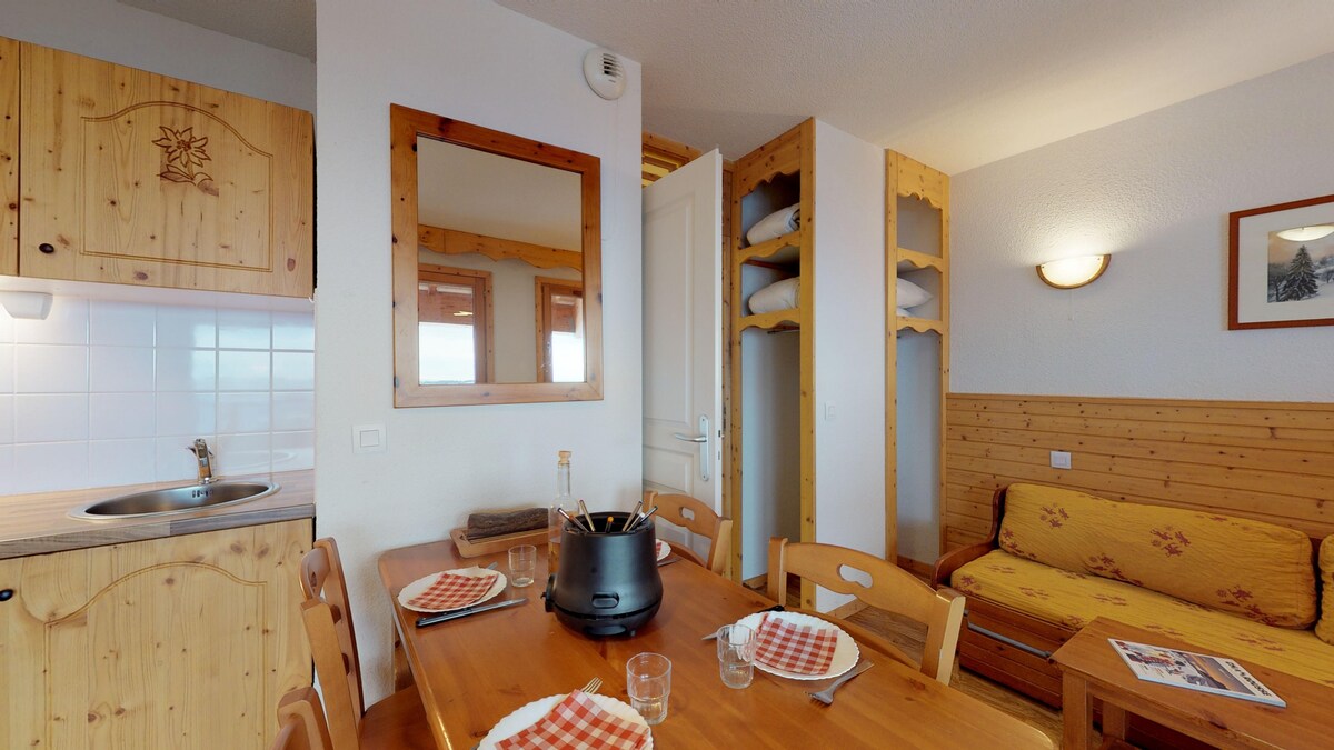Vercors 1 005-Famille & Montagne单间公寓可容纳4人。