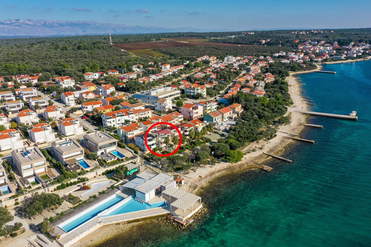 AS-3274-靠近Zadar Petrčane海滩的单间公寓