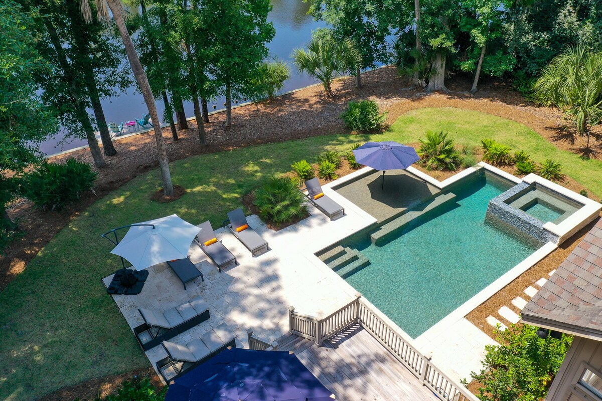 黄金棕榈沙丘，大型泳池，可欣赏泻湖景观！