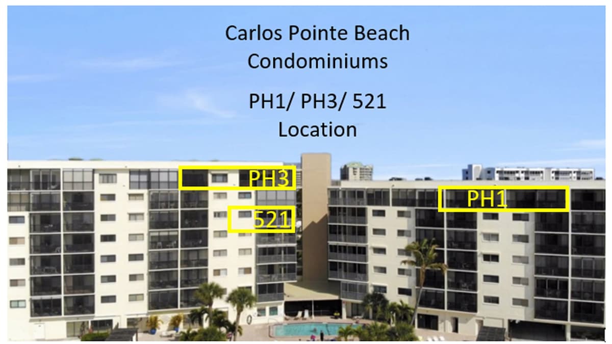 Carlos Pointe 521 Beachy & Bright Beach Front 2/2