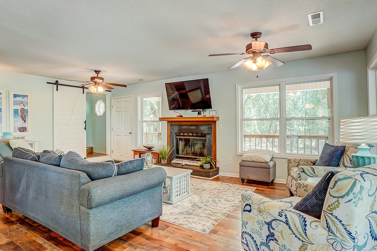 4BR Waterview Edisto Island | Dock | Balcony