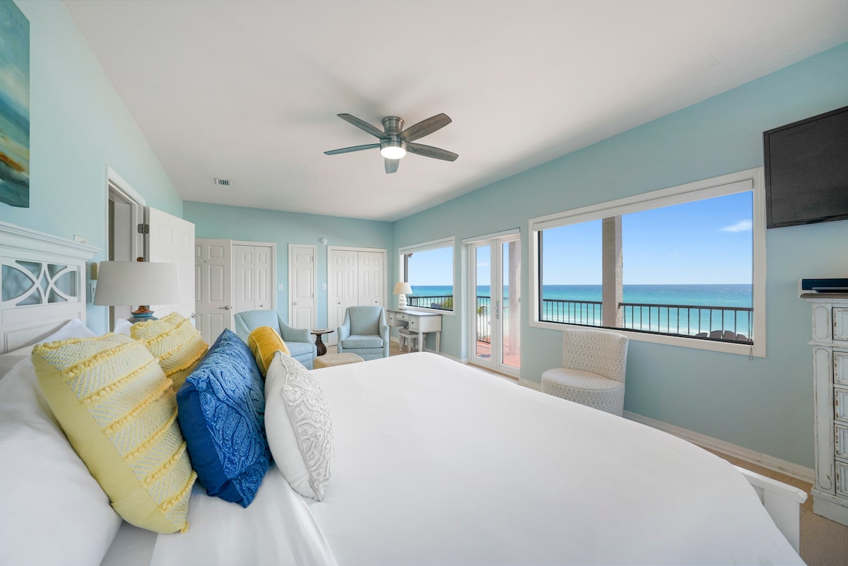 更新后的5卧室Sleeps14带双层床和私人海滩！
