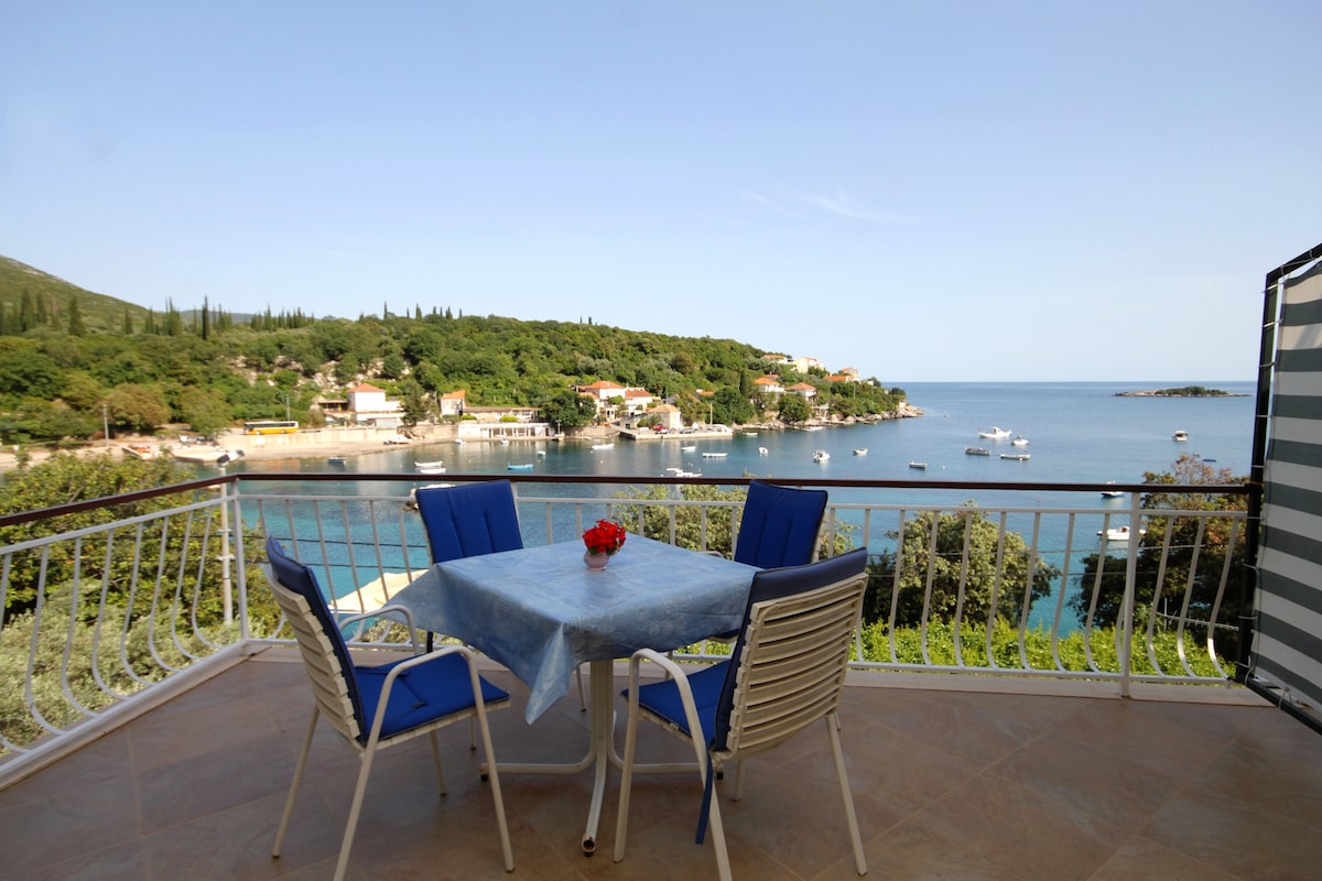 A-3544-a One bedroom apartment near beach Molunat,