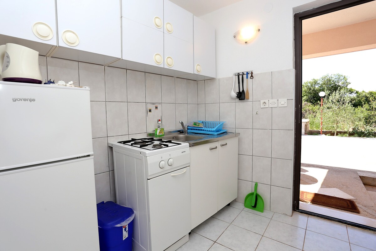 AS-10135-a Studio flat with terrace Drače,