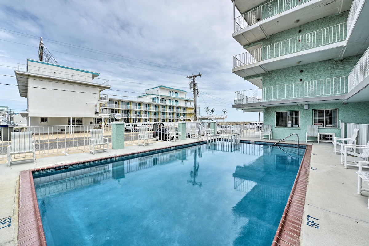 Condo w/ Pool Access on Wildwood Crest Beach!