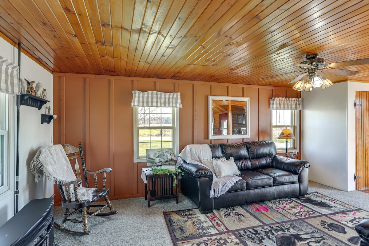 Quiet Shiloh Retreat w/ Spacious Yard & Fireplace!