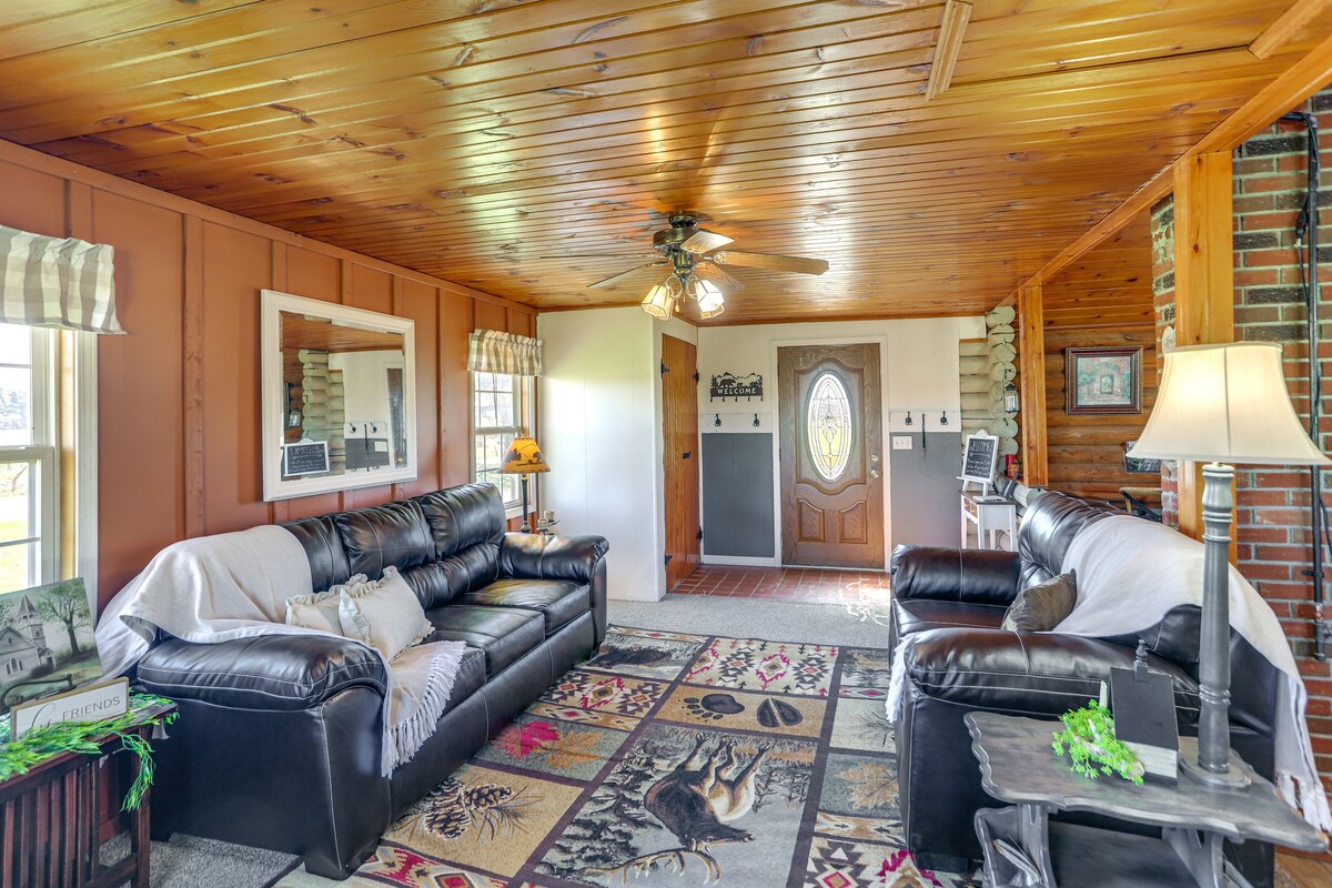 Quiet Shiloh Retreat w/ Spacious Yard & Fireplace!